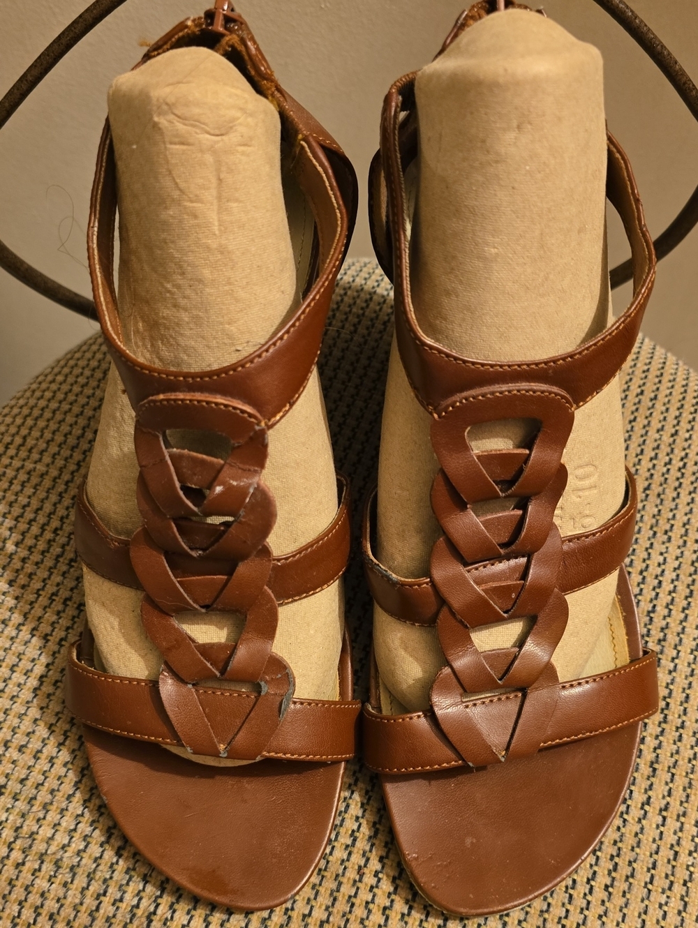 Kenneth Cole Reaction Women's Brown Braided Leather Sandals
